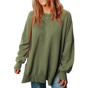 Large Acid Wash Legging Sweatshirt